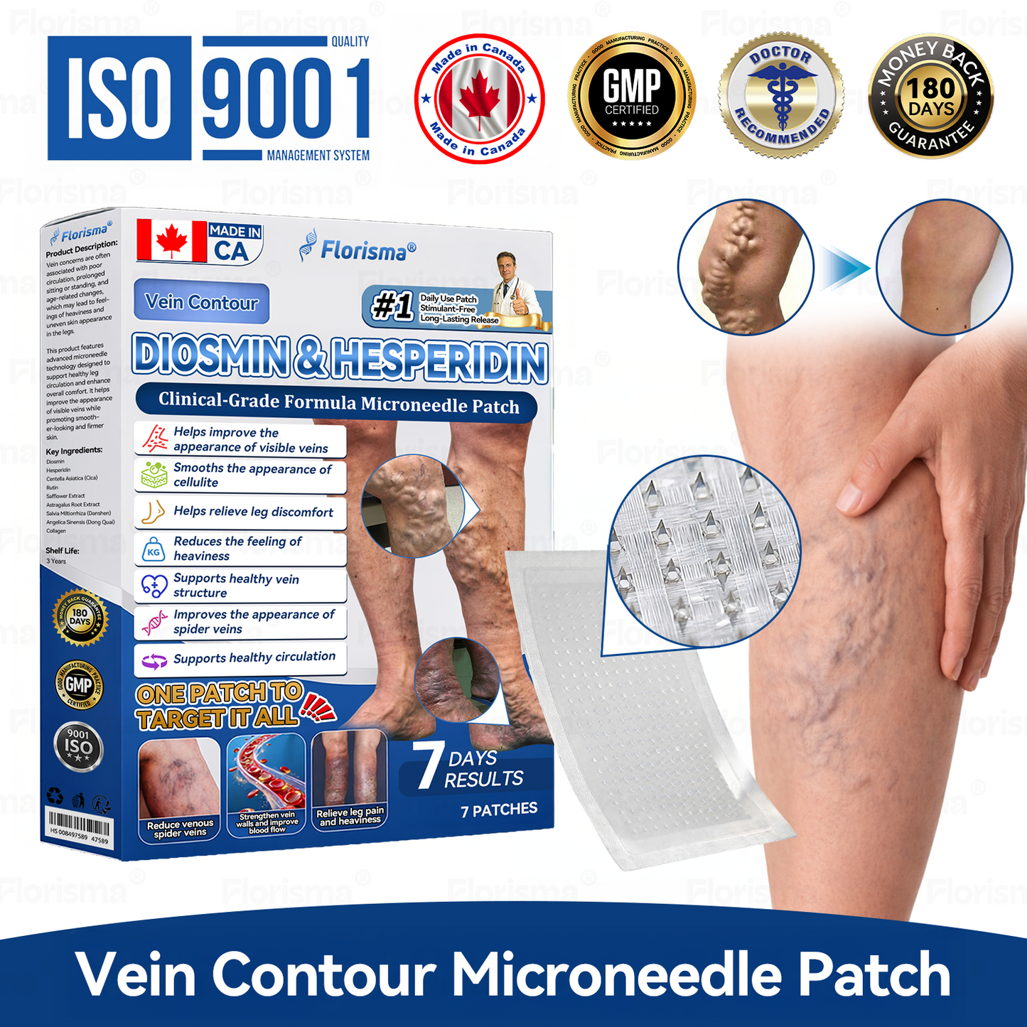 𝑭𝑳𝑶𝑹𝑰𝑺𝑴𝑨®  𝑫𝒊𝒐𝒔𝒎𝒊𝒏 & 𝑯𝒆𝒔𝒑𝒆𝒓𝒊𝒅𝒊𝒏 𝑪𝒍𝒊𝒏𝒊𝒄𝒂𝒍‑𝑮𝒓𝒂𝒅𝒆 𝑴𝒊𝒄𝒓𝒐𝒏𝒆𝒆𝒅𝒍𝒆 𝑷𝒂𝒕𝒄𝒉 🎁🎁