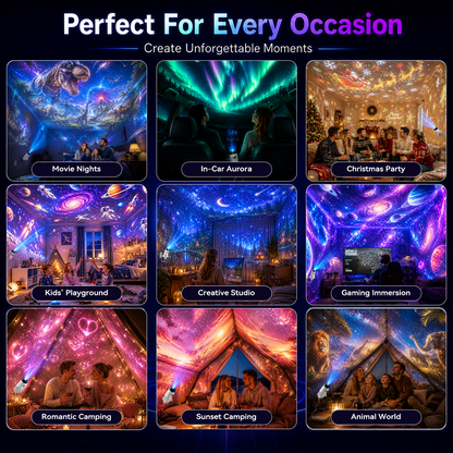 Official Store | 🎁🎁🎁 SCNDR® Rocket Smart Holographic Star Projector (HD Smart Dynamic 5D)
