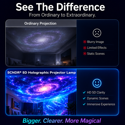 Official Store | 🎁🎁🎁 SCNDR® Rocket Smart Holographic Star Projector (HD Smart Dynamic 5D)