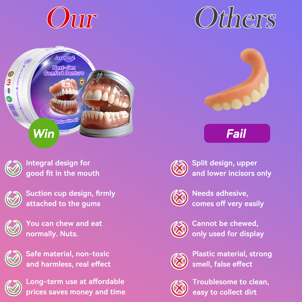 𝐉𝐚𝐬𝐬𝐞𝐞𝐦® Latest Premium Comfort Dentures🎉 (High-End Dentures, Easy to Wear - Limited Time 70% Discount)🔥