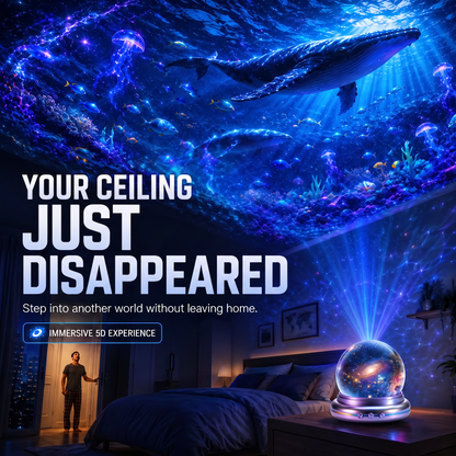 Official Store |✨🐉SCNDR® 360° Smart Holographic Starry Sky Projector (HD Smart Dynamic 5D)