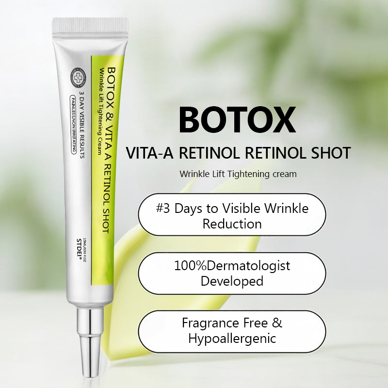 Official Store | Rejuvenate Your Skin Instantly 💫 STDEI® BOTOX & VITA A RETINOL SHOT Anti-Wrinkle Lifting & Firming Cream