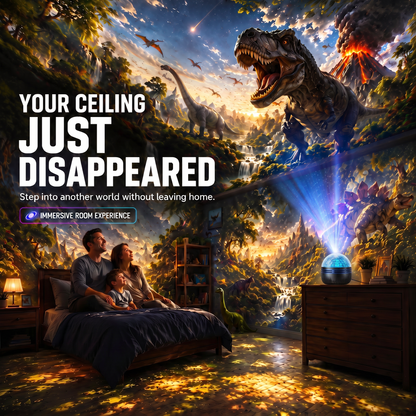 Official Store | 🦖🎁SCNDR® 360° Smart Holographic Starry Sky Projector (HD Smart Dynamic 5D)