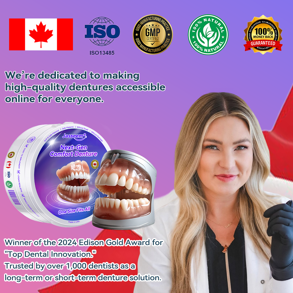 𝐉𝐚𝐬𝐬𝐞𝐞𝐦® Latest Premium Comfort Dentures🎉 (High-End Dentures, Easy to Wear - Limited Time 70% Discount)🔥