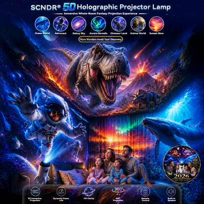 Official Store | 🎁🎁🎁 SCNDR® Rocket Smart Holographic Star Projector (HD Smart Dynamic 5D)